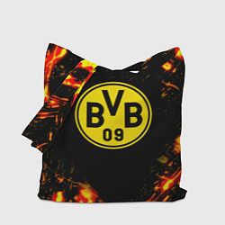 Сумка-шопер Borussia огненные краски, цвет: 3D-принт