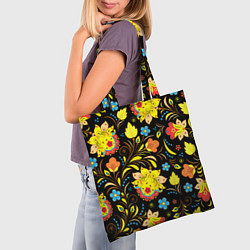 Сумка-шопер Хохлома узор, цвет: 3D-принт — фото 2