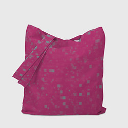 Сумка-шопер Color pink brown squares, цвет: 3D-принт