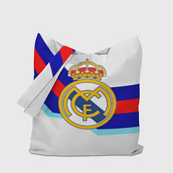 Сумка-шоппер Real Madrid текстура полосы