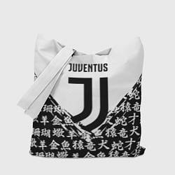 Сумка-шопер Juventus символы китайские, цвет: 3D-принт