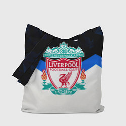 Сумка-шопер Liverpool геометрия полосы спорт, цвет: 3D-принт