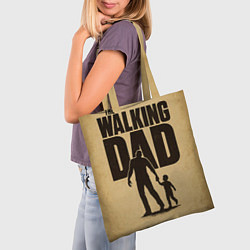Сумка-шопер The walking dad - каламбур, цвет: 3D-принт — фото 2