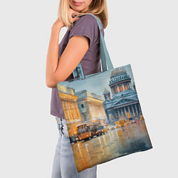 Сумка-шопер Зимний Питер, цвет: 3D-принт — фото 2
