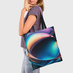 Сумка-шопер Галактический шар, цвет: 3D-принт — фото 2