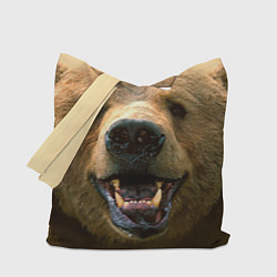 Сумка-шопер Взгляд медведя, цвет: 3D-принт