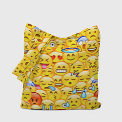 Сумка-шопер Emoji, цвет: 3D-принт