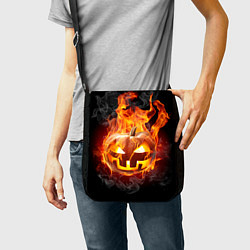Сумка на плечо Огненная стихия хэллоуин, цвет: 3D-принт — фото 2