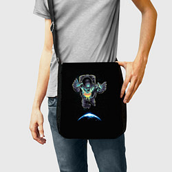 Сумка на плечо Космическая бабочка, цвет: 3D-принт — фото 2
