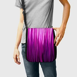 Сумка на плечо Фиолетово-черные краски, цвет: 3D-принт — фото 2