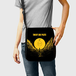 Сумка на плечо Twenty One Pilots: Yellow Moon, цвет: 3D-принт — фото 2
