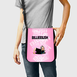 Сумка на плечо Billie Eilish: Pink Mood, цвет: 3D-принт — фото 2