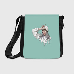 Сумка на плечо Billie Eilish Mint Art, цвет: 3D-принт