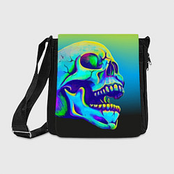 Сумка на плечо Neon skull, цвет: 3D-принт