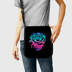 Сумка на плечо Неоновая Роза Neon Rose, цвет: 3D-принт — фото 2