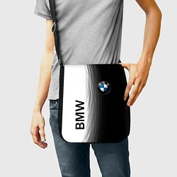 Сумка на плечо Black and White BMW, цвет: 3D-принт — фото 2