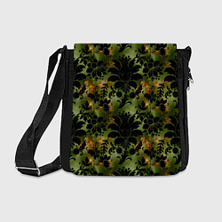 Сумка на плечо Темные тропические листья, цвет: 3D-принт