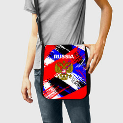 Сумка на плечо Russia Геометрия патриотизм, цвет: 3D-принт — фото 2