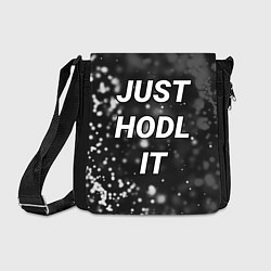 Сумка на плечо CRYPTO - JUST HODL IT Частицы, цвет: 3D-принт