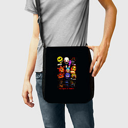 Сумка на плечо Five Nights at Freddys - FNAF персонажи, цвет: 3D-принт — фото 2