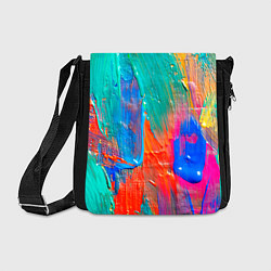 Сумка на плечо Мазки масляной краски Абстракция Oil Paint Strokes, цвет: 3D-принт