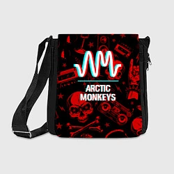 Сумка на плечо Arctic Monkeys Rock Glitch, цвет: 3D-принт