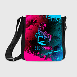 Сумка на плечо Scorpions Neon Gradient, цвет: 3D-принт