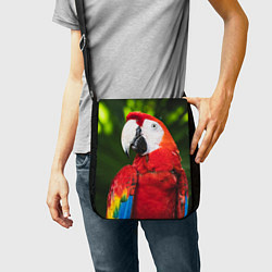 Сумка на плечо Красный попугай Ара, цвет: 3D-принт — фото 2