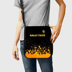 Сумка на плечо Sally Face - gold gradient: символ сверху, цвет: 3D-принт — фото 2