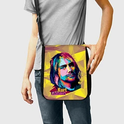 Сумка на плечо Kurt Cobain: Abstraction, цвет: 3D-принт — фото 2