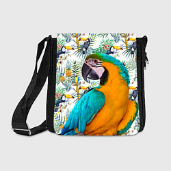 Сумка на плечо Летний попугай, цвет: 3D-принт