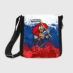 Сумка на плечо Русский хоккеист, цвет: 3D-принт