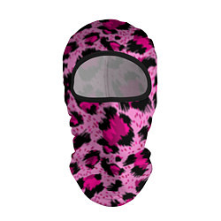 Балаклава Розовый леопард, цвет: 3D-черный