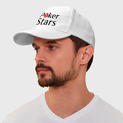 Бейсболка Poker Stars, цвет: белый — фото 2