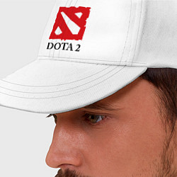 Бейсболка Dota 2: Logo, цвет: белый — фото 2