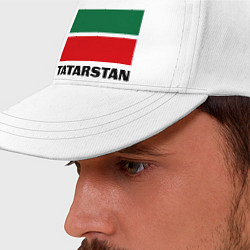 Бейсболка Флаг Татарстана, цвет: белый — фото 2