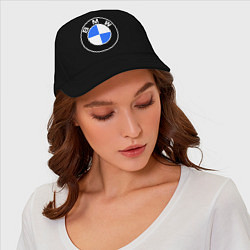 Бейсболка Logo BMW, цвет: черный — фото 2