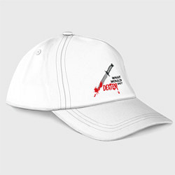 Бейсболка Dexter: What would do?, цвет: белый
