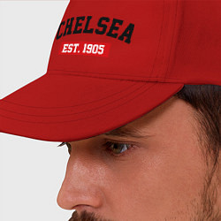 Бейсболка FC Chelsea Est. 1905, цвет: красный — фото 2