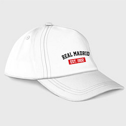 Бейсболка FC Real Madrid Est. 1902, цвет: белый