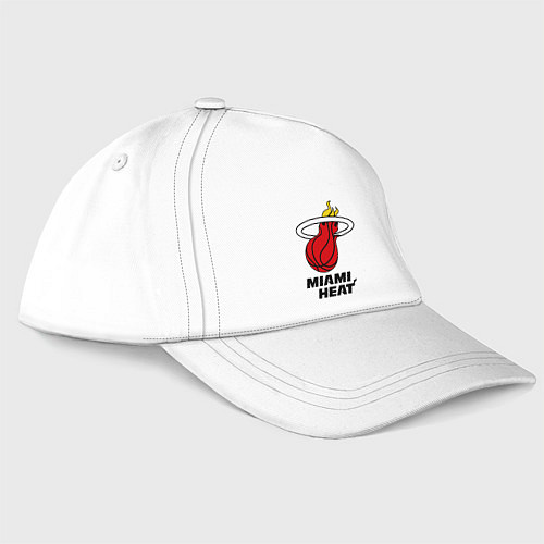 Бейсболка Miami Heat-logo / Белый – фото 3