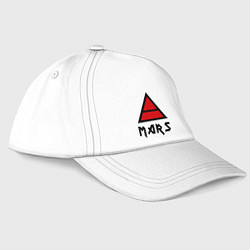 Бейсболка 30 seconds to mars: triada, цвет: белый