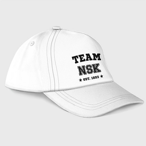 Бейсболка Team NSK est. 1893 / Белый – фото 3