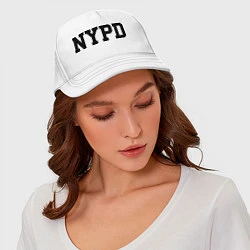 Бейсболка NYPD, цвет: белый — фото 2