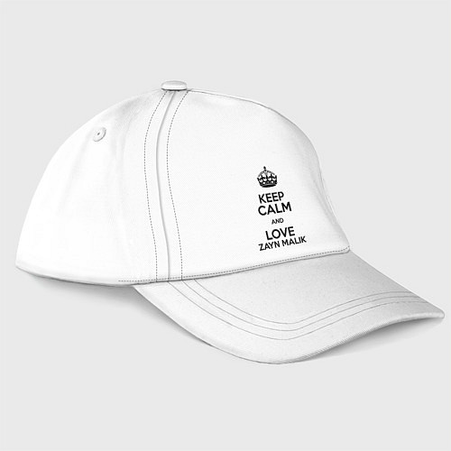 Бейсболка Keep Calm & Love Zayn Malik / Белый – фото 3