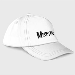 Бейсболка Misfits logo, цвет: белый