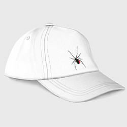 Бейсболка Черная вдова, цвет: белый