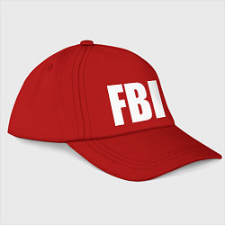Бейсболка FBI, цвет: красный