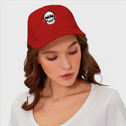 Бейсболка Skull Music lover, цвет: красный — фото 2