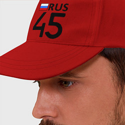 Бейсболка RUS 45, цвет: красный — фото 2